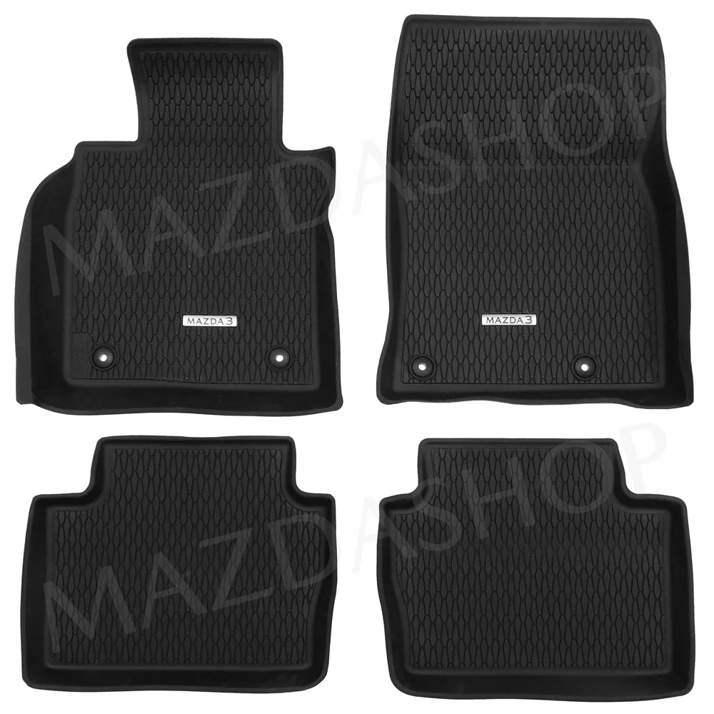 All-Weather Floor Mats (High-Wall) | Mazda3 Sedan & Hatchback (2019-2026)