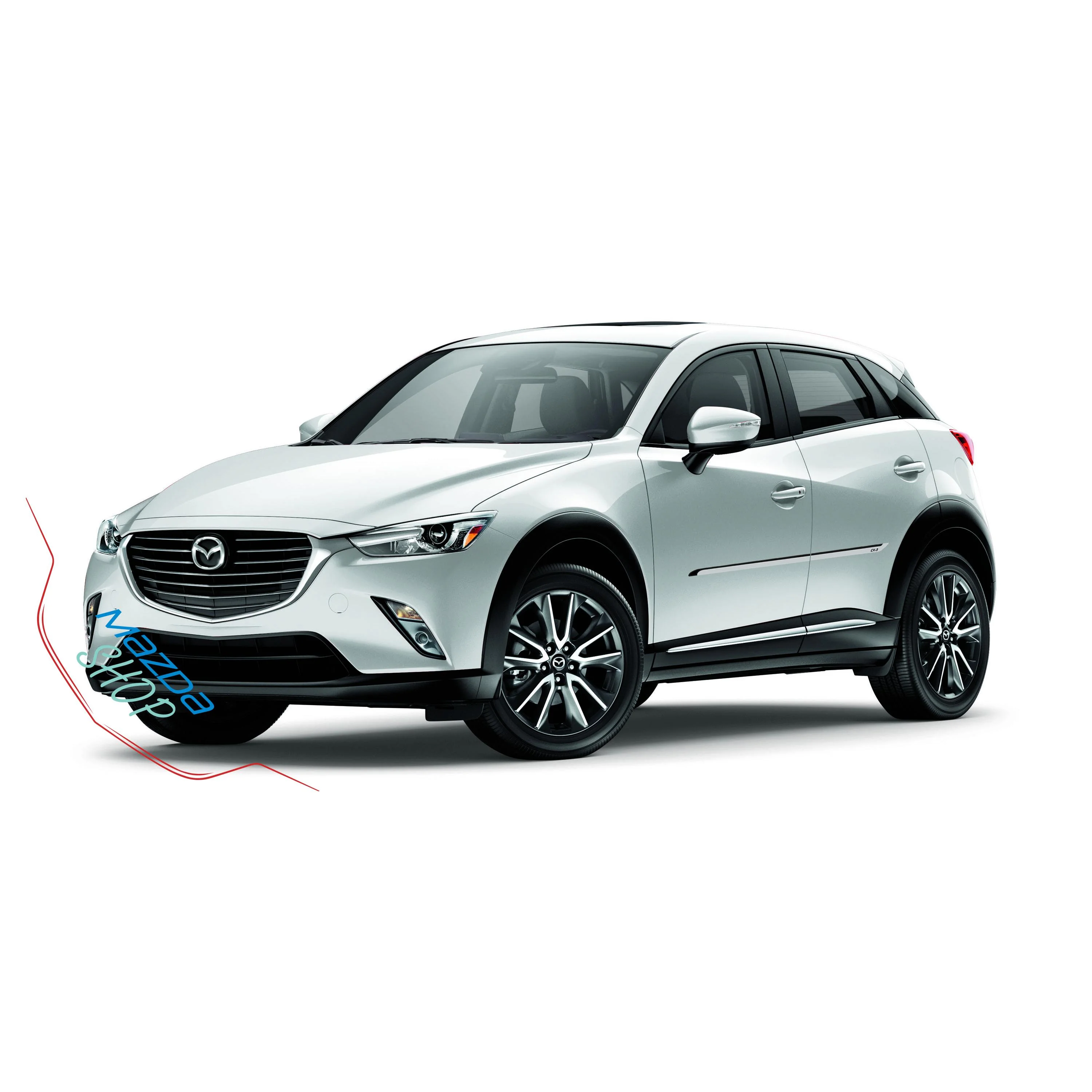 Body Side Mouldings - Crystal White Pearl with Black Insert | Mazda CX-3 (2016-2022) - Image 2