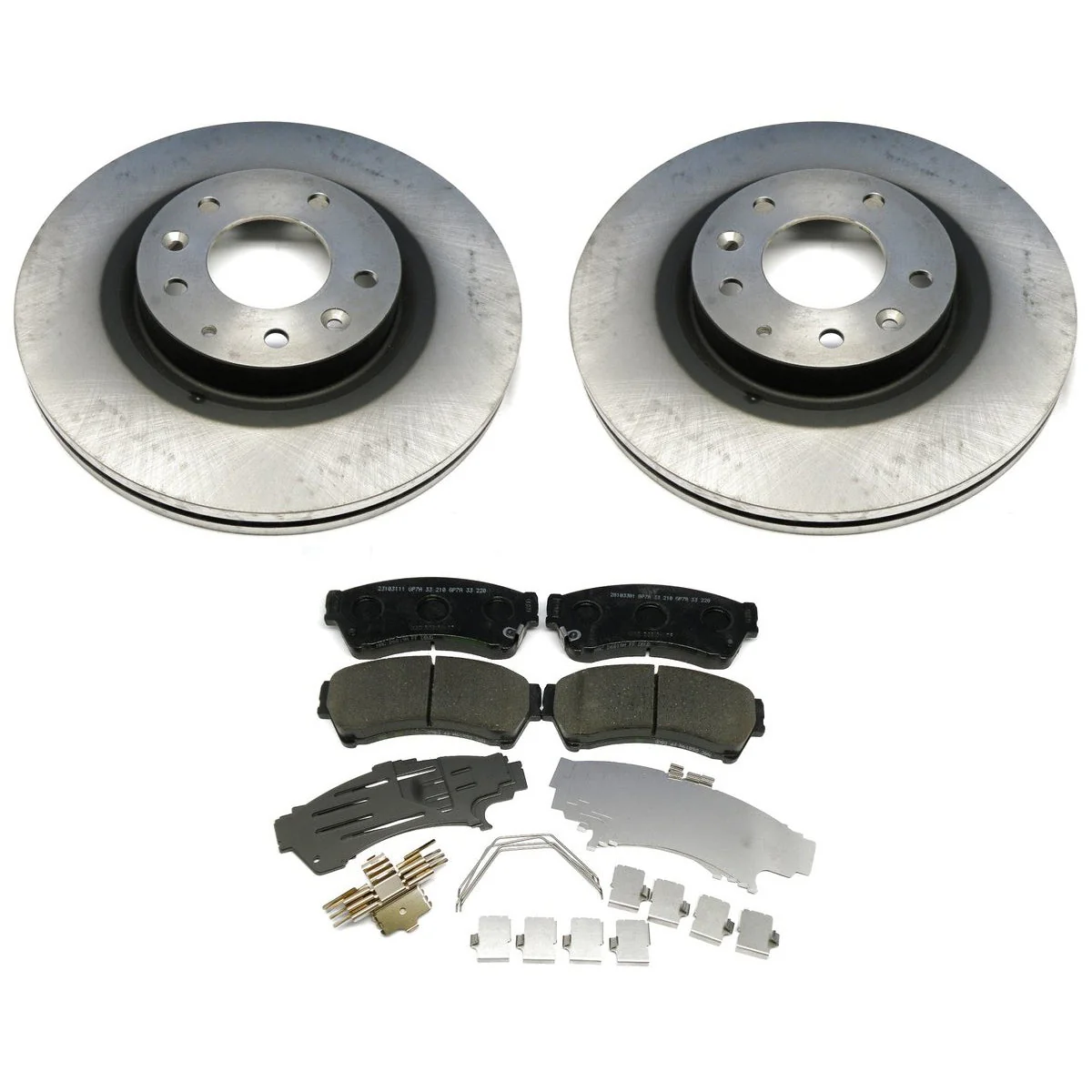 Brake Package, Front: Pads, Rotors & Attachment Kit | Mazda6 (2009-2013)