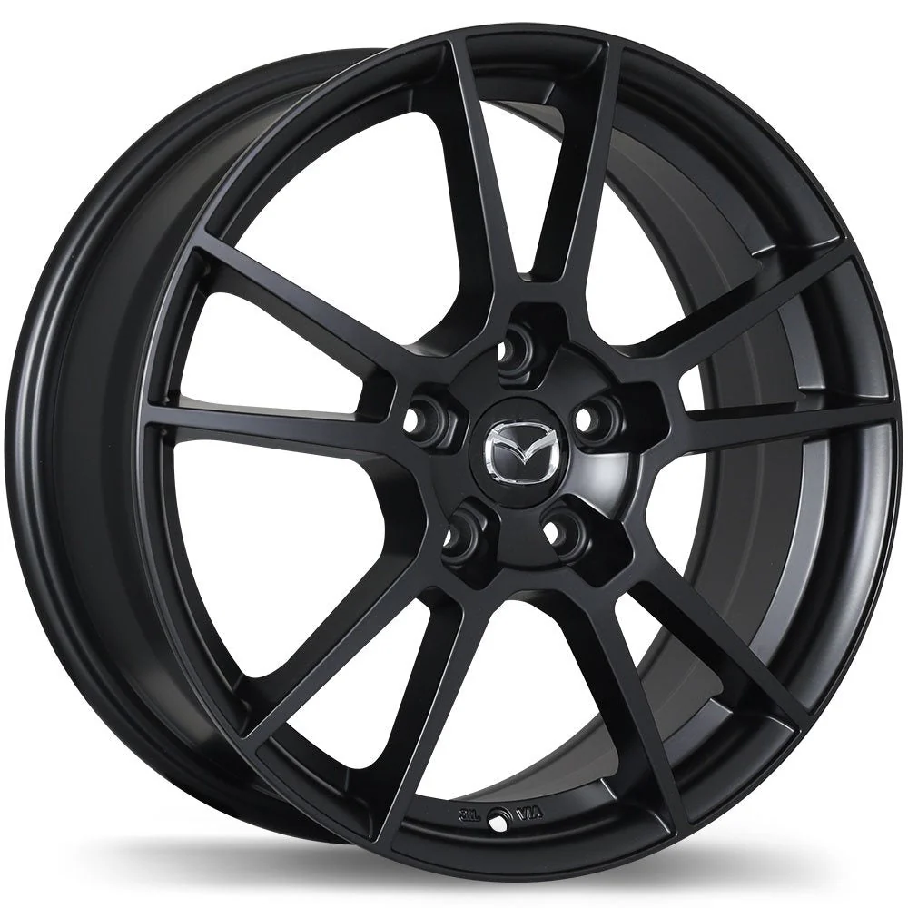 Mazda M006 Alloy Wheel (Satin Black) — 16", 17", 18" | Full Set of Four [BLEMISHED]