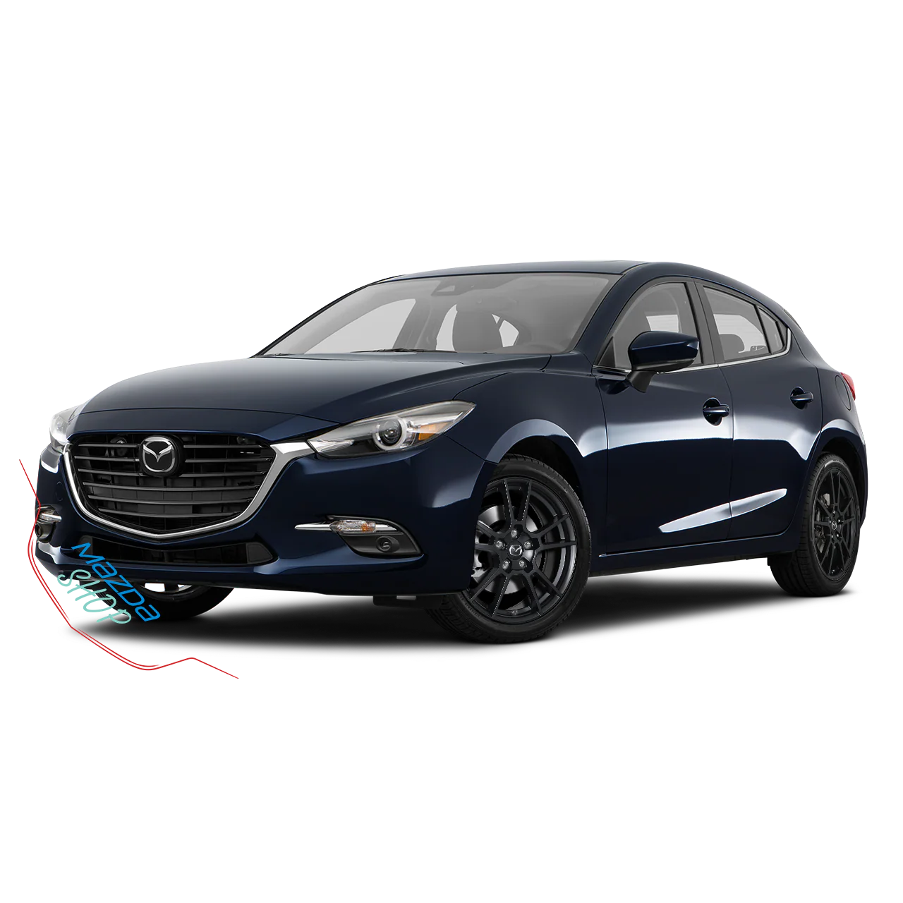 Mazda M006 Alloy Wheel (Satin Black) — 16", 17", 18" | Full Set of Four [BLEMISHED] - Image 11