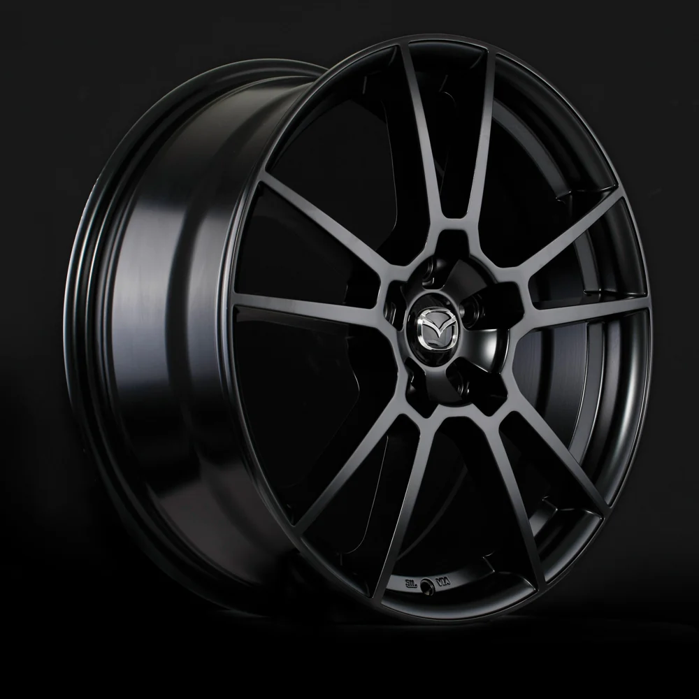 Mazda M006 Alloy Wheel (Satin Black) — 16", 17", 18" | Full Set of Four [BLEMISHED] - Image 2