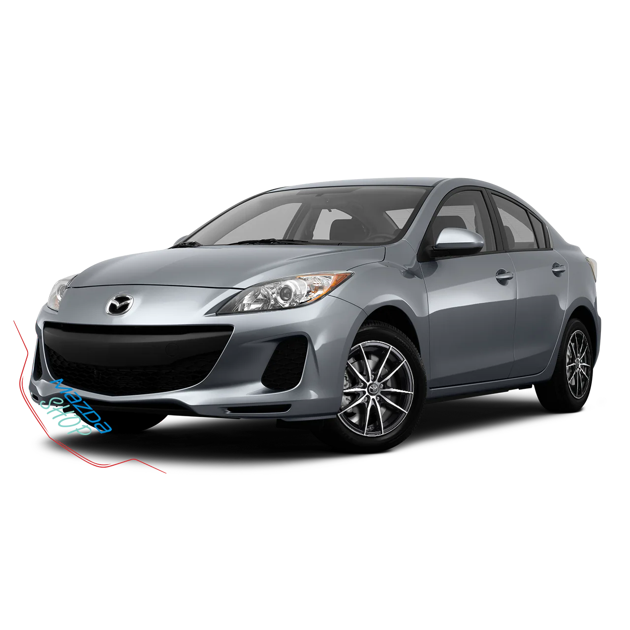 Mazda M010 Alloy Rims (Gloss Black with Machined Face) — 17" | Full Set of Four [BLEMISHED] - Image 4