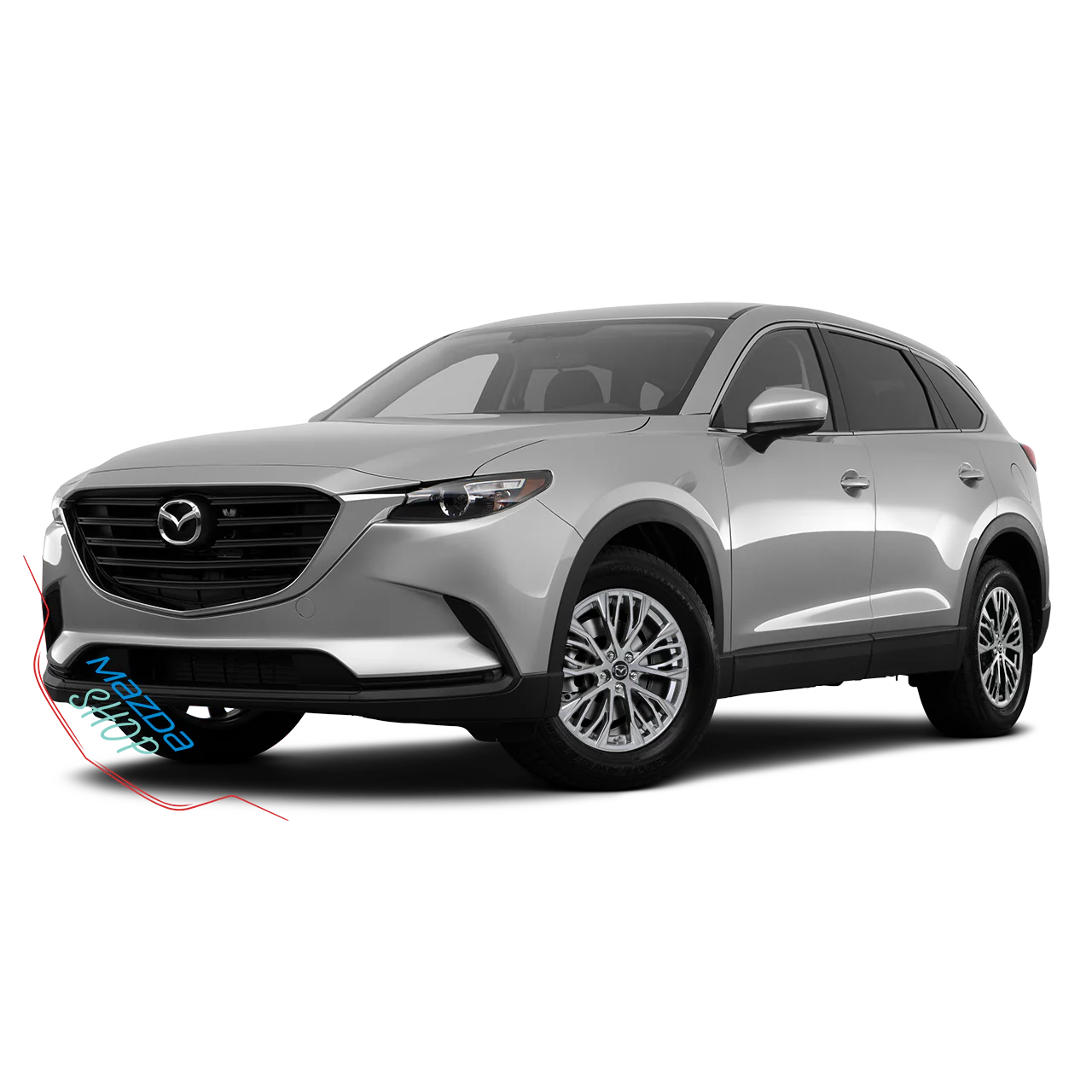 Mazda M014 Alloy Wheel (Dark Hyper Silver) — 18", 19" | Full Set of Four [BLEMISHED] - Image 12