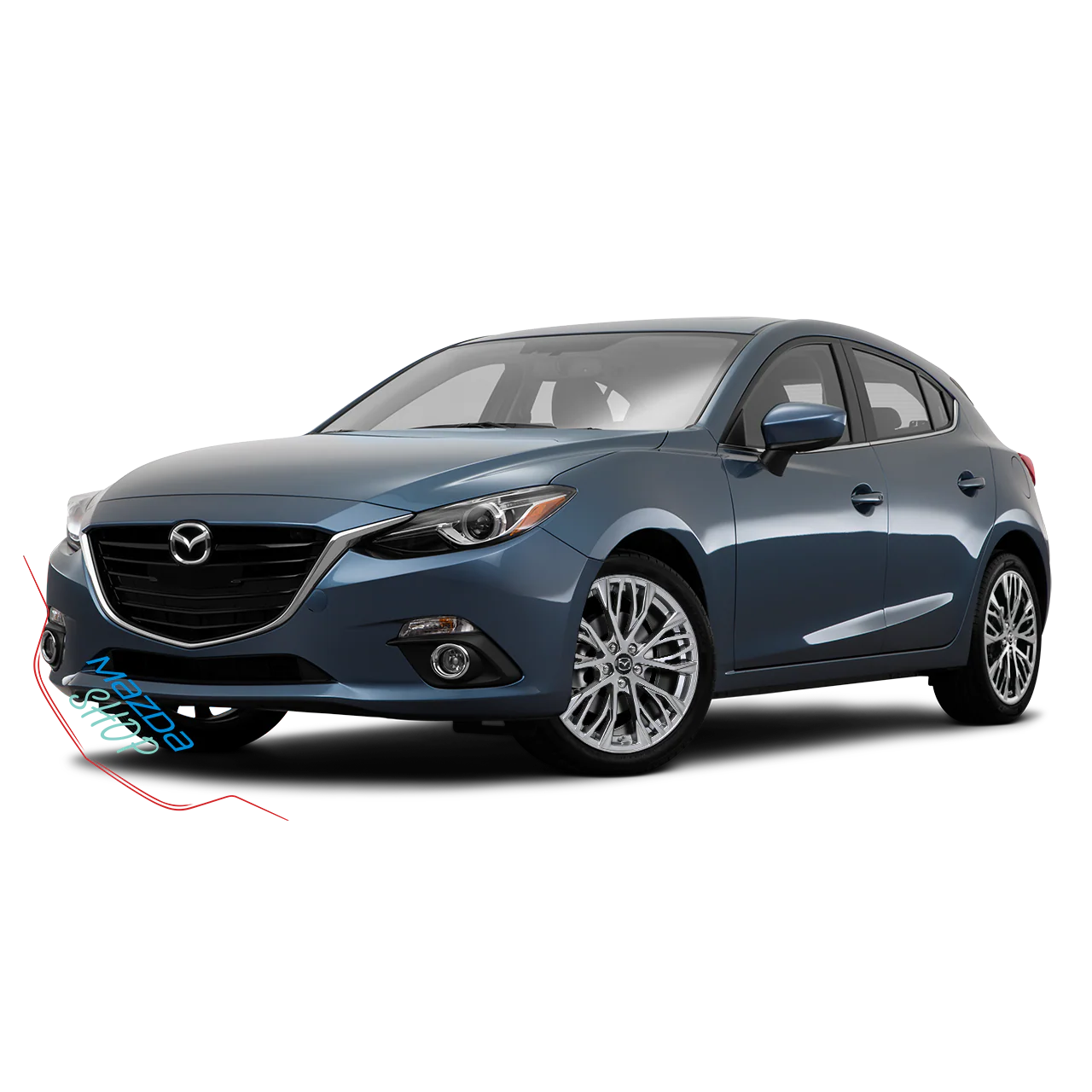 Mazda M014 Alloy Wheel (Dark Hyper Silver) — 18", 19" | Full Set of Four [BLEMISHED] - Image 6