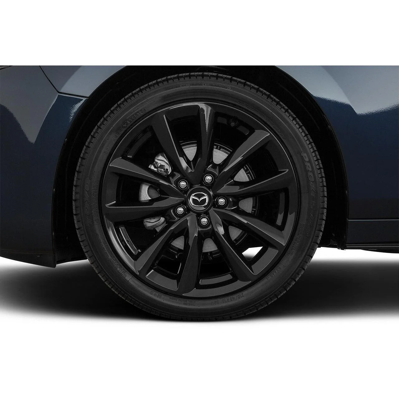 Mazda3 OEM Alloy Wheel, Design 168 (Black Metallic) — 18" | Mazda3 Hatchback (2019-2025) - Image 2