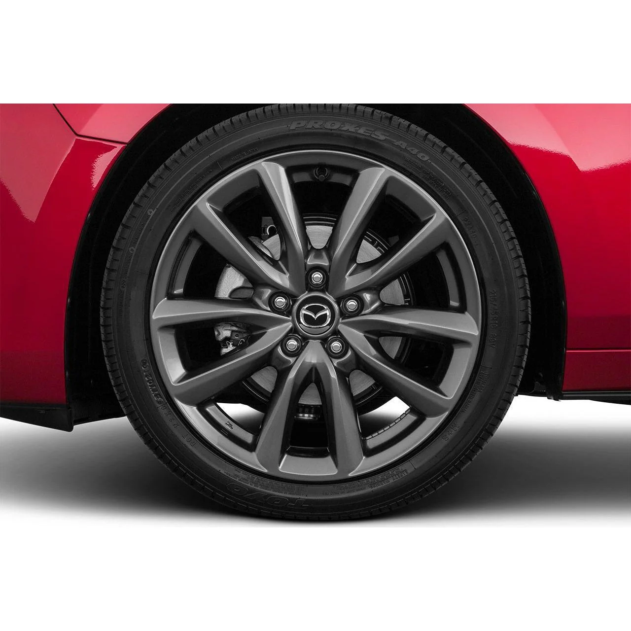 Mazda3 OEM Alloy Wheel, Design 168A (Dark Grey Metallic) — 18" | Mazda3 Hatchback (2019-2025) - Image 2