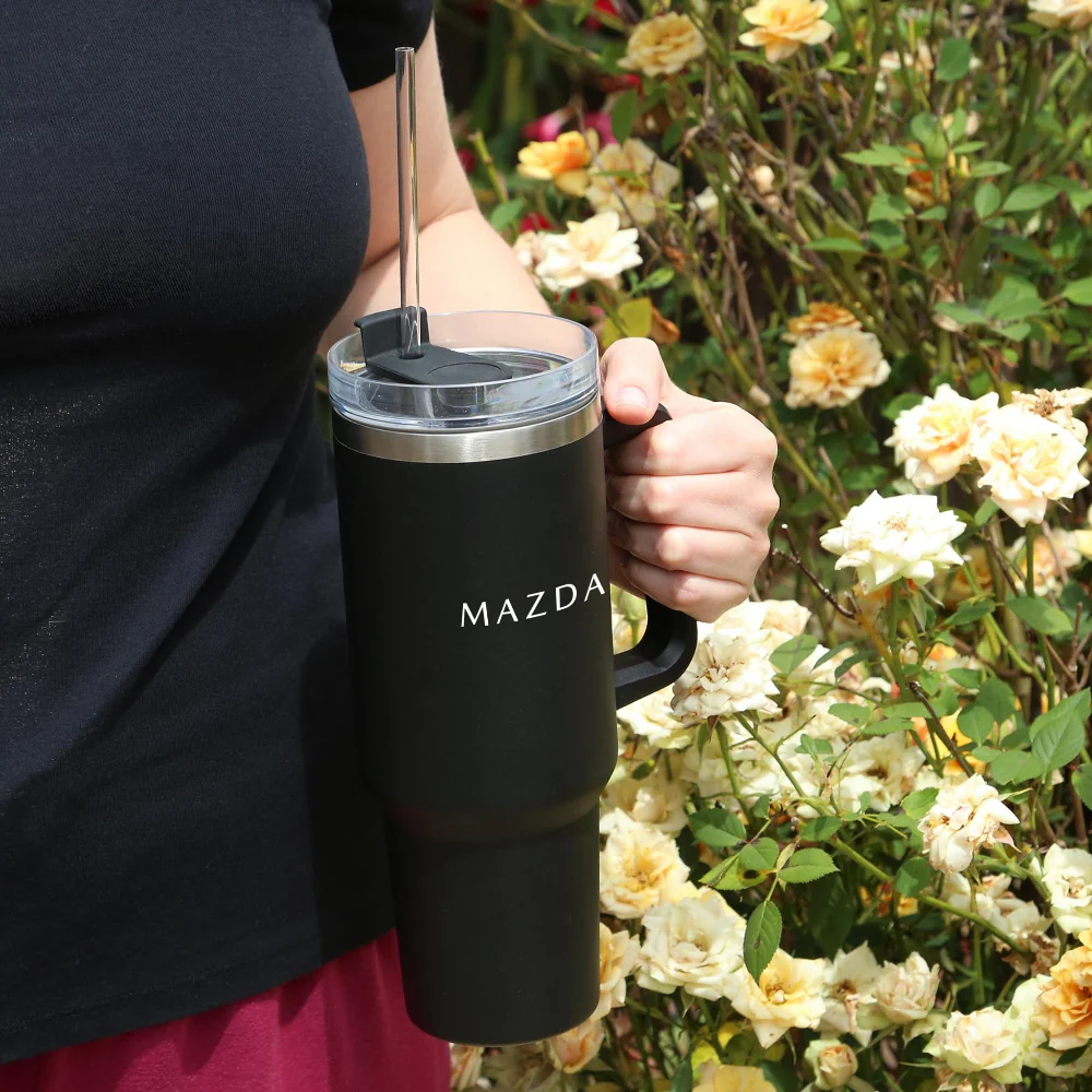 Tumbler — 40 oz. Peak Biggie (Black) | Mazda × Glacier - Image 9