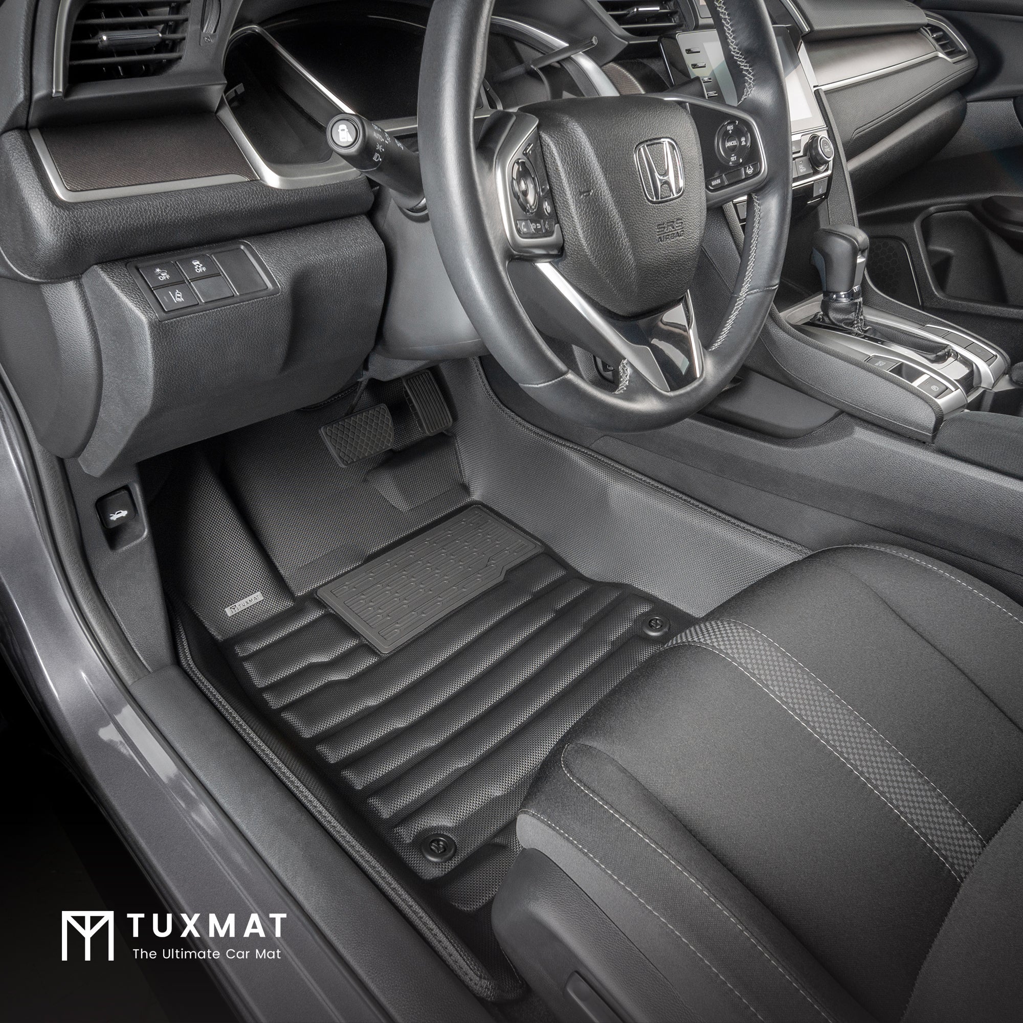 TuxMat Floor Mats (Front & Rear) | Honda Civic Coupe (2016-2020) - Image 2