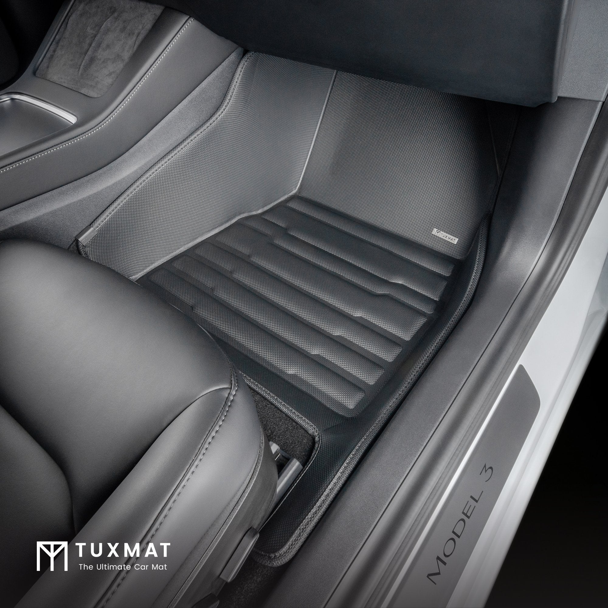 TuxMat Floor Mats (Front & Rear) | Tesla Model 3 (2017-2023) - Image 3