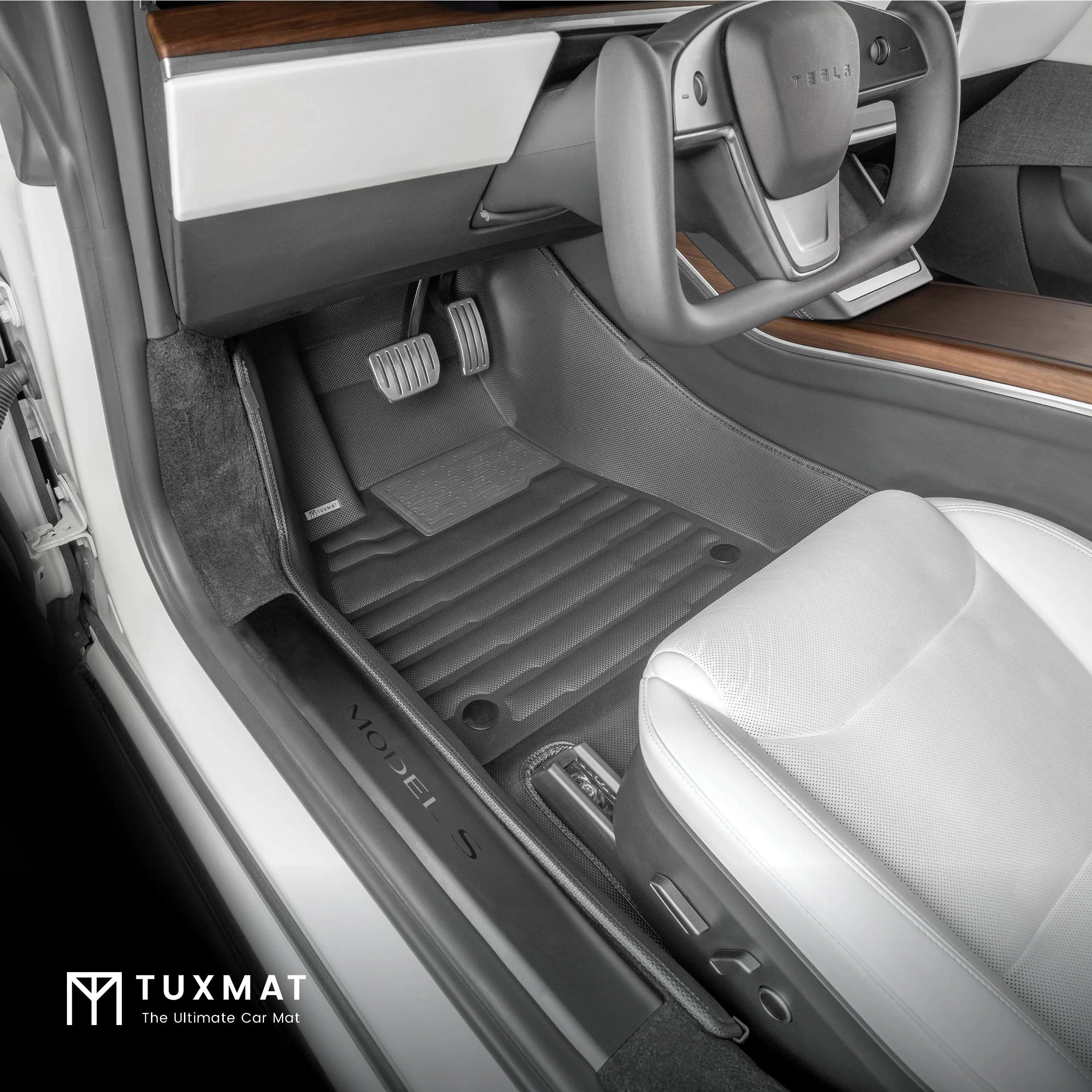TuxMat Floor Mats (Front & Rear) | Tesla Model S (2021-2024) - Image 2