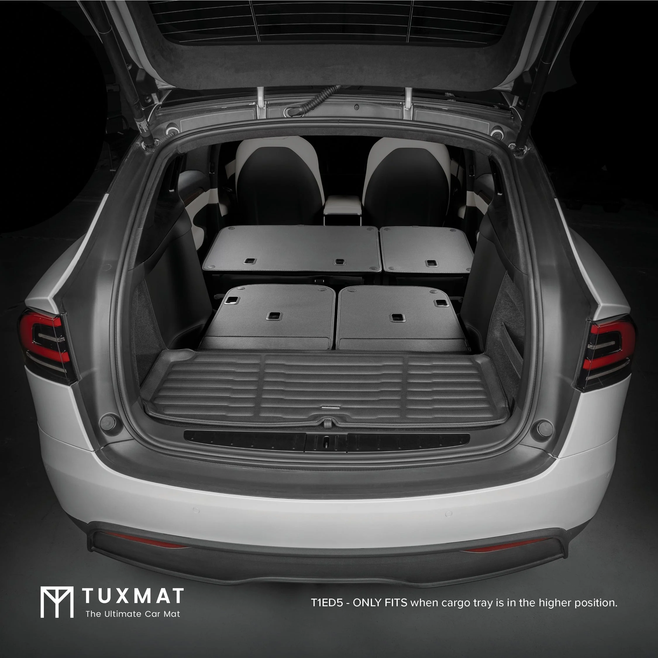 TuxMat SuperTrunk Mat with Seatback Protection | Tesla Model X (2022-2024) - Image 4