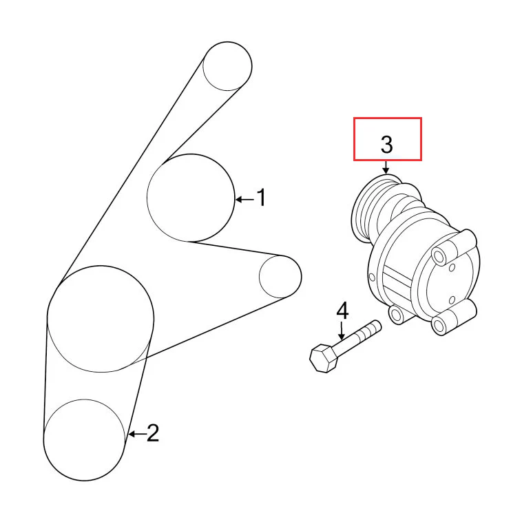 V-Belt Tensioner (Automatic Transmission) | Mazda3 Sedan & Hatchback (2004-2013) - Image 3