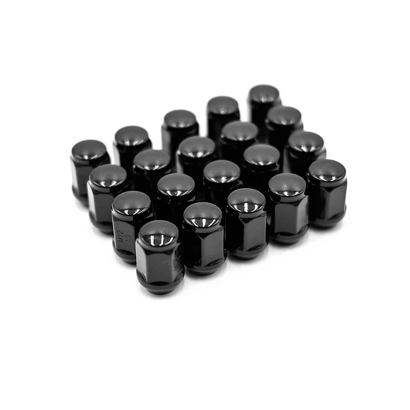 Wheel Nut Set (20 pcs) — Acorn in Gloss Black (21mm) | OE+ (OEPlus) - Image 2