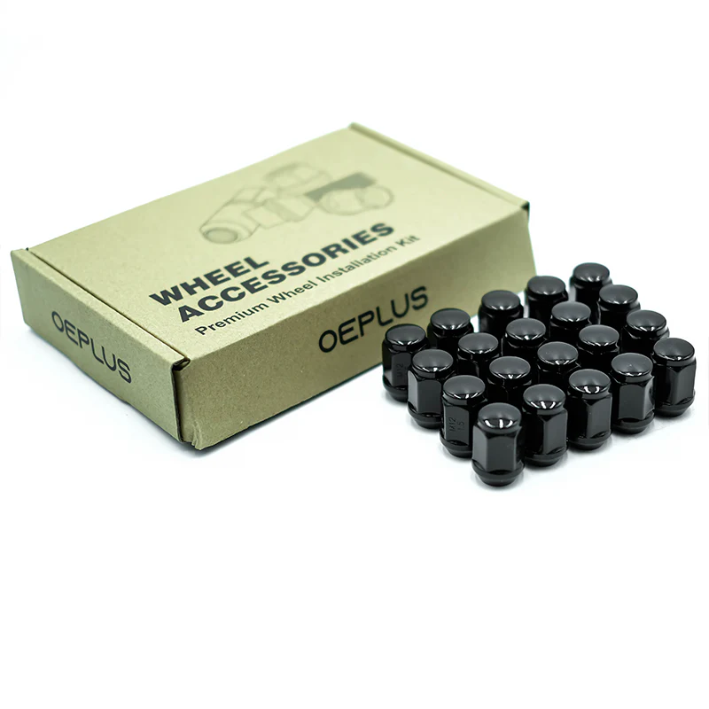 Wheel Nut Set (20 pcs) — Acorn in Gloss Black (21mm) | OE+ (OEPlus) - Image 3